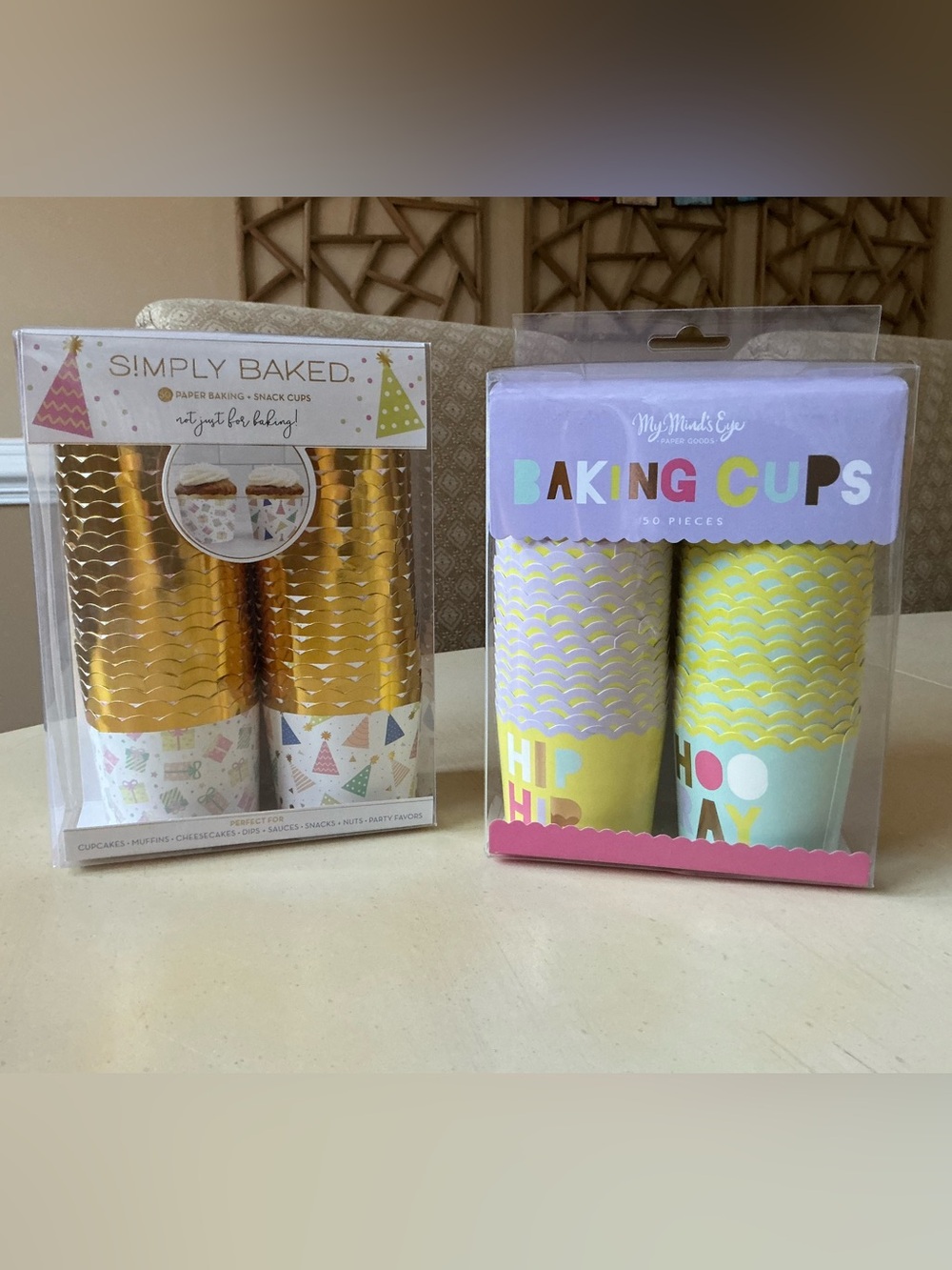 2 New Packages of  Baking Cups - Celebrations & Birthday 🎉  🎂
